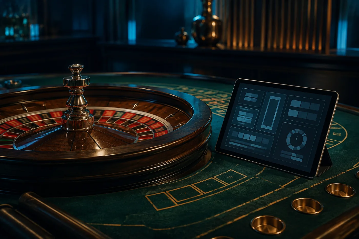Meja roulette dan kartu generik untuk menilai pengalaman permainan Fiona77
